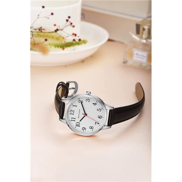 Women's Watch Elegant Watch for Women Leather Band Ladies Watch Waterproof - Picture 6 of 6